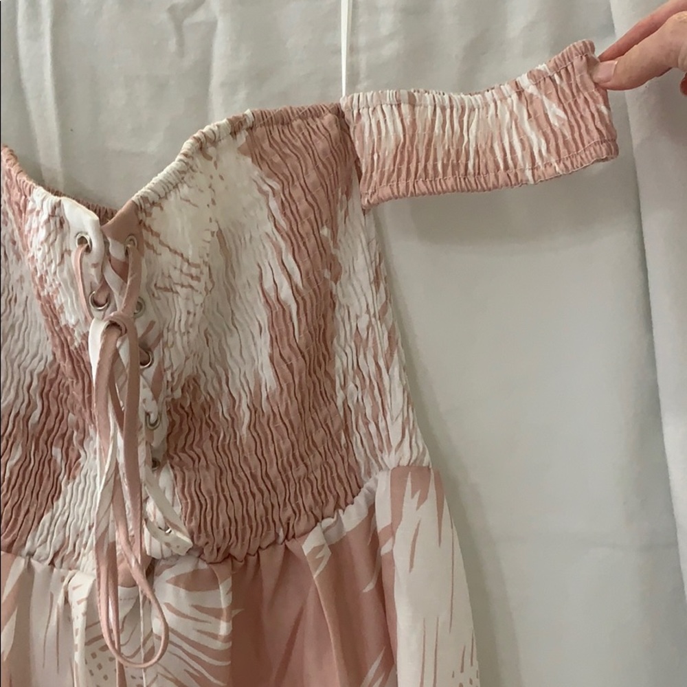 Blithe pink / ivory romper - Picture 3 of 6